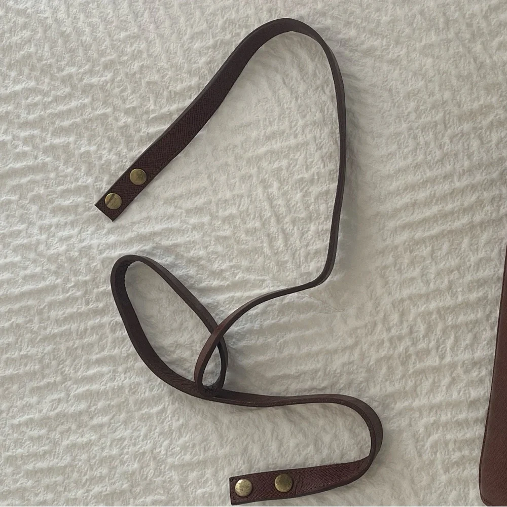 Elegant Brown Mini Briefcase Bag